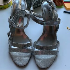 Silver shoes